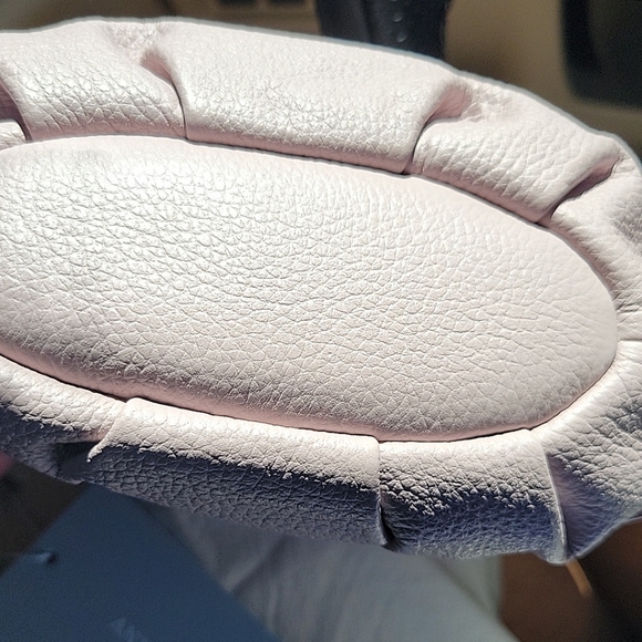 New Antonio Melani leather clutch. Guava Color. Bow in front. - Picture 2 of 6